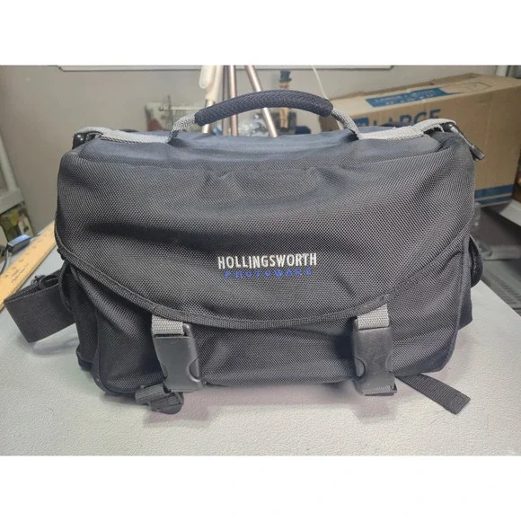 Hollingsworth Photoware Camera Bag Black Padded Messenger Shoulder Gear Case