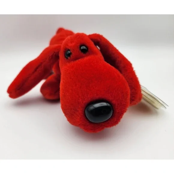Plush Rover Red Dog 1996 Ty‎ Beanie Baby Vintage New PVC Pellets 8