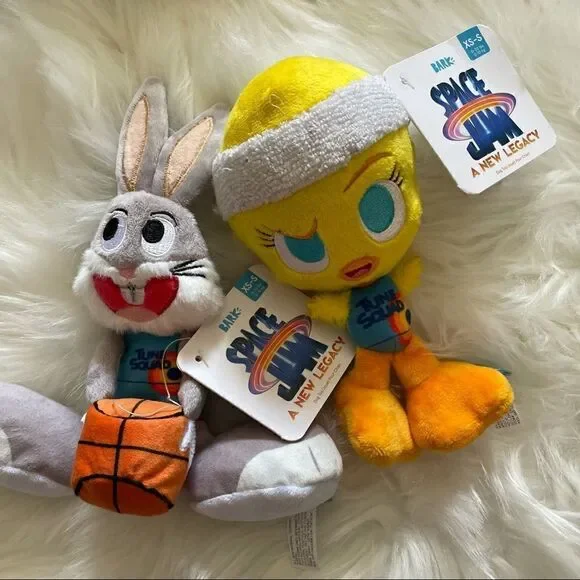 🆕 SPACE Jam Bugs and Tweety stuffed crinkle-squeak toys