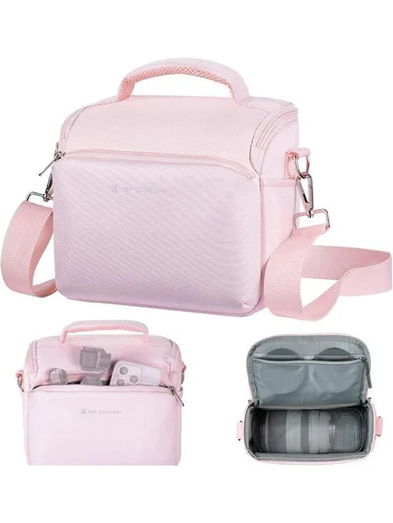 Compact Crossbody Camera Sling Bag - Small DSLR/SLR Photography Case for Travel