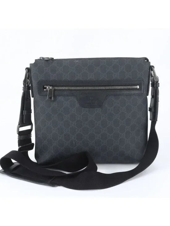 Gucci GG Supreme Leather Shoulder Bag Crossbody Messenger Business Tote