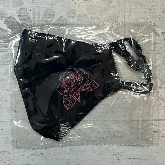 Johnny Was Rose Embroidered Face Mask