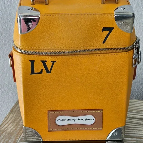 Louis Vuitton #7 Vertical Box Trunk Saffron