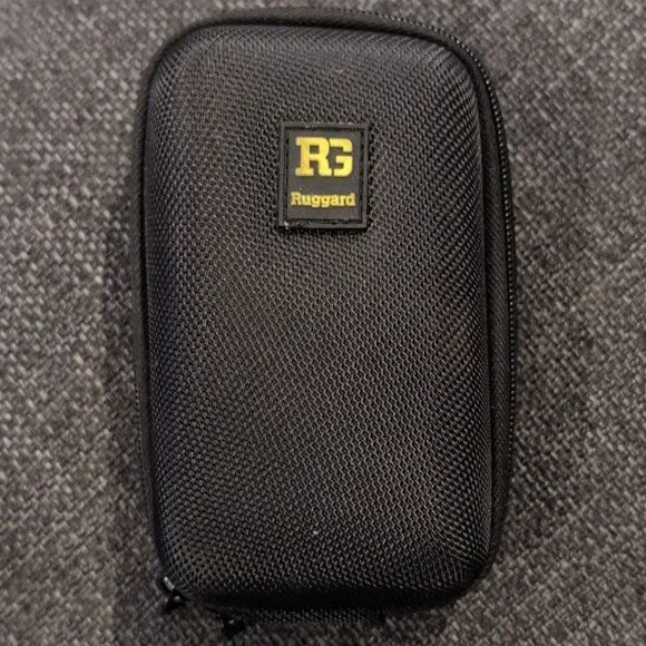 Ruggard HPV-270 Hard Camera Case, Zippered Nylon Pouch w/ Belt Loop, Black