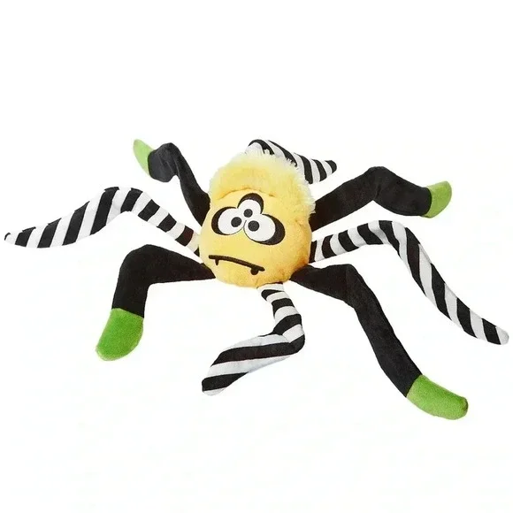 Frisco Dog Pet Halloween Spider‎ Plush Squeaky Crinkle  Toy