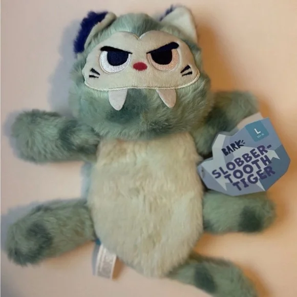 BARK Box Dog Toy Plush‎ SLOBBER-TOOTH TIGER From The Ice Age 2025 L 50+ LBS