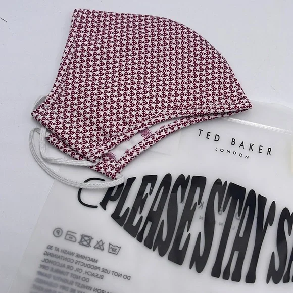 TED BAKER LONDON Reversible Reusable FACE MASK  NWT  OS