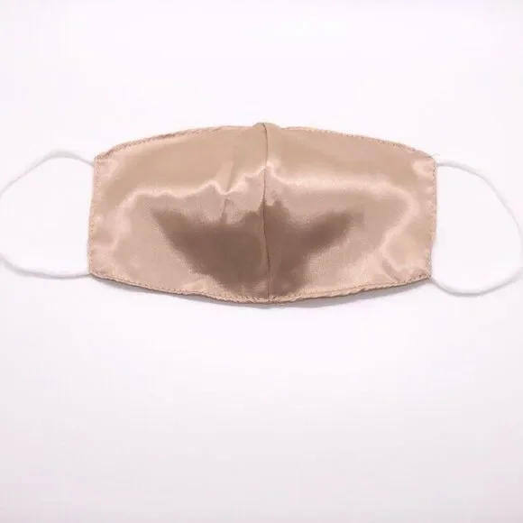 Gold Champagne Silk Face Mask (OS)