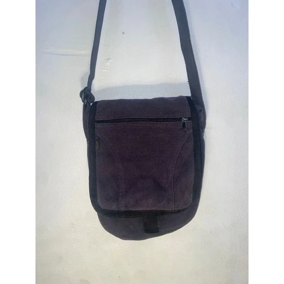 Hempmania Duluth Trading Co Hemp Canvas Crossbody Messenger Bag Navy Utility Bag