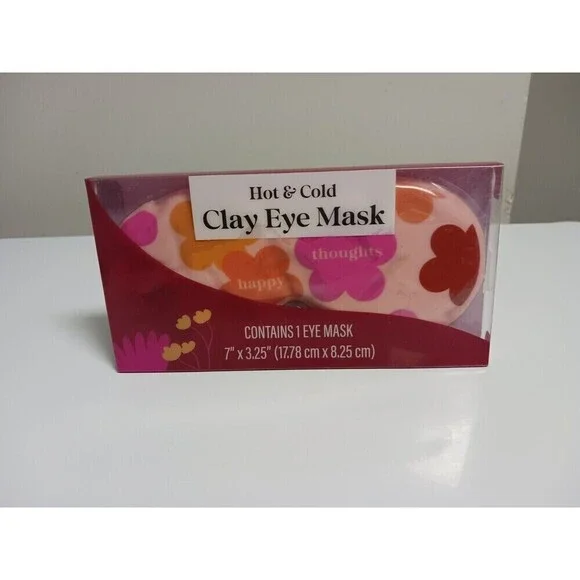 Ustyle Pink Floral And Blue Floral‎ Hot & Cold Clay Eye Mask Reusable