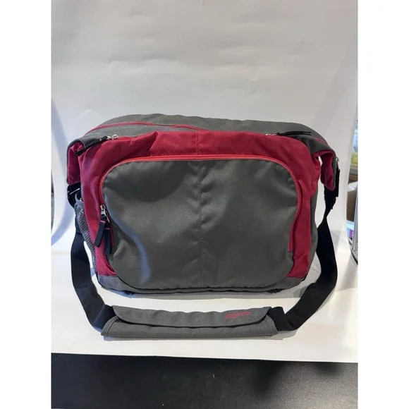 JanSport Crossbody Messenger Bag Red & Grey College Student‎ Travel Unisex LNC