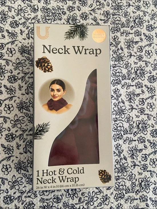 Neck Wrap Hot & Cold Therapy - Burgundy