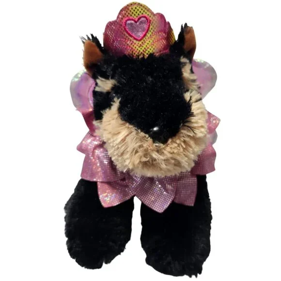 2008 Ubi Petz Soft Dogz Yorkshire Puppy Dog Stuffed Animal Angel Plush Yorkie