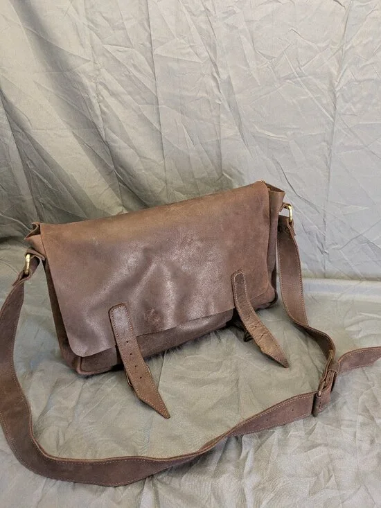 Leather Messenger/Laptop Bag
