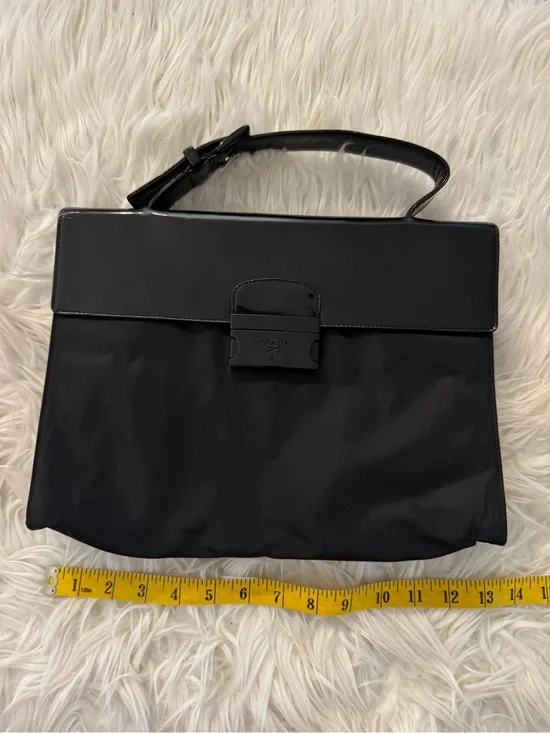 Prada tessuto spazzolato laptop bag