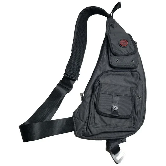 NICGID Men's and Women's‎ Messenger Bag Casual Shoulder and Crossbody Bag Black