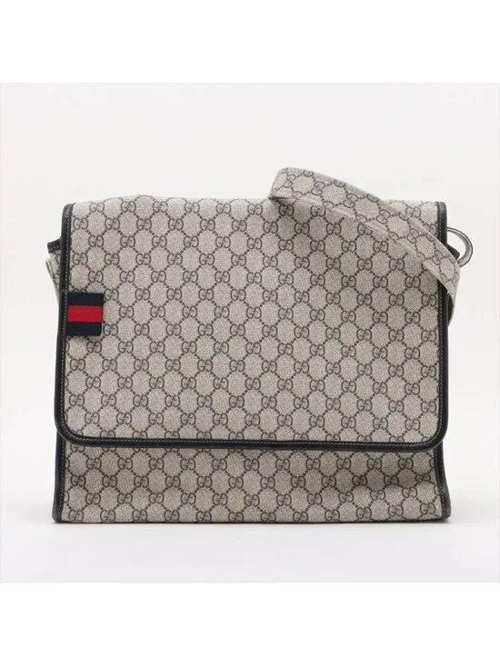 Gucci GG Supreme Leather Shoulder Bag Crossbody Messenger Business