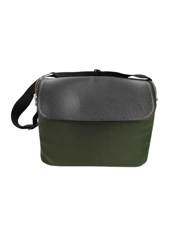 Louis Vuitton Shoulder Bag Taiga Ardoise Silver