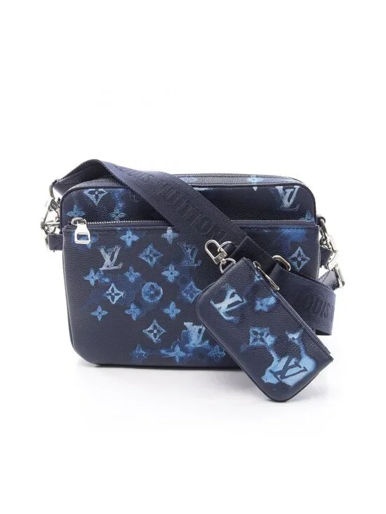 Louis Vuitton Shoulder Bag Trio Messenger Leather