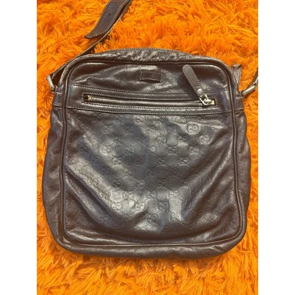 Gucci Guccissima Leather Messenger Shoulder Bag Monogram