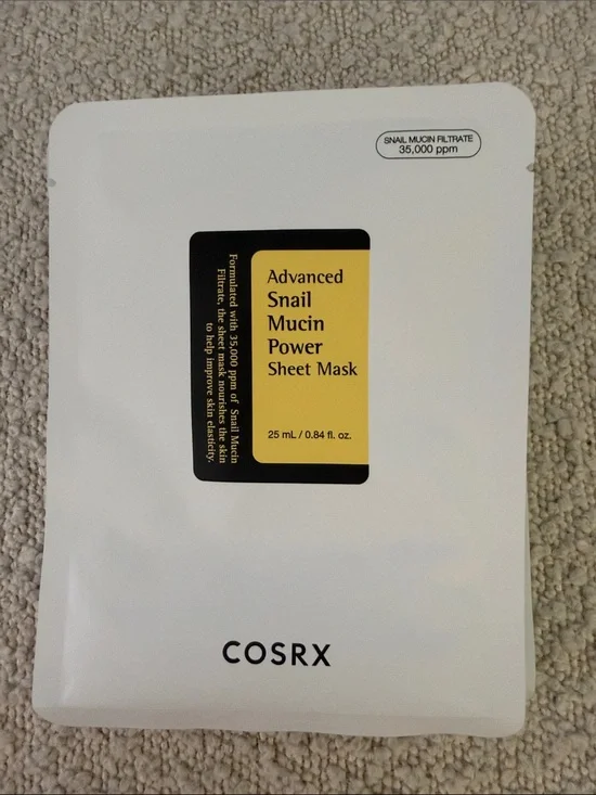 7- COSRX Advanced Snail Mucin Power Sheet Mask