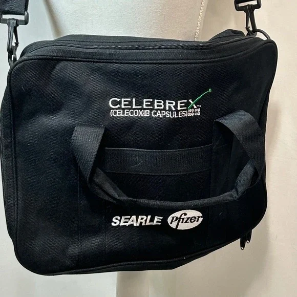 CELEBREX Searle Pfizer Doctor's Bag Medical Office Sample Promo Messenger Bag‎