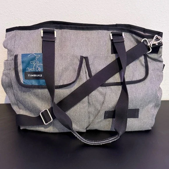 Timbuk2 Stork Diaper Messenger Bag Grey Crossbody‎ Multi Pocket Utility Tricycle
