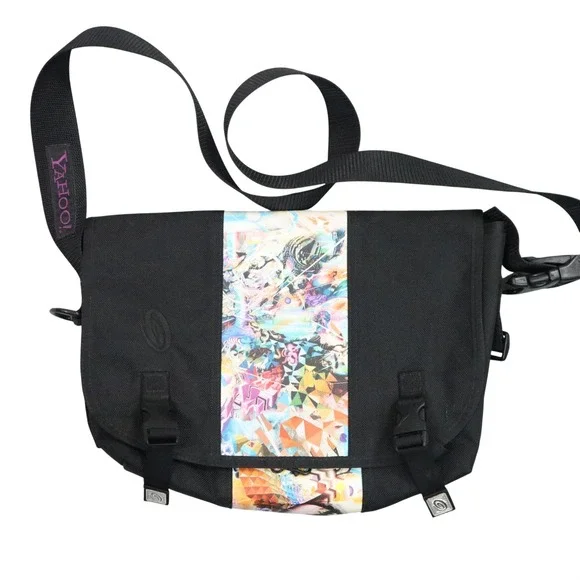 Timbuk2 Yahoo 15th Anniversary Messenger‎ Bag 1 of 100 Mens OS Black 2010 Rare