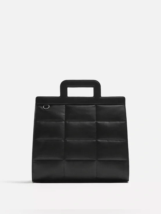 ZARA Quilted Tote Bag