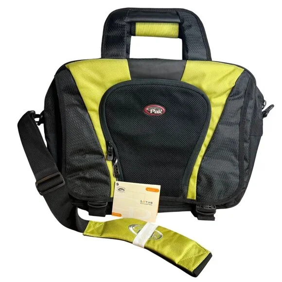 CalPak Pursuader Messenger Bag Black Green 13
