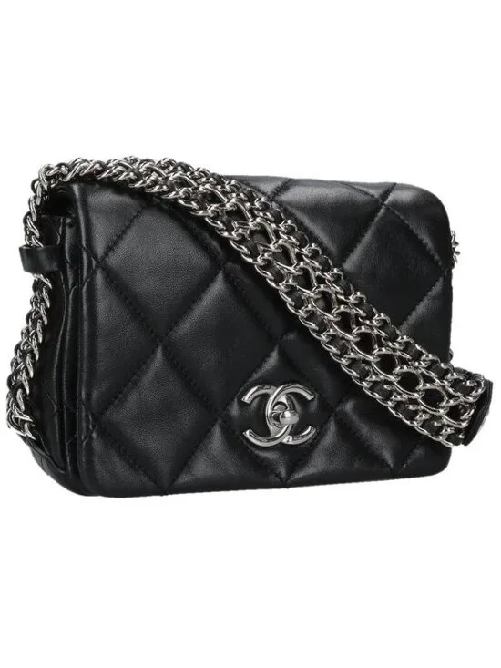 Chanel Mini Quilted 17 Calfskin Chain Strap Shoulder Bag 17