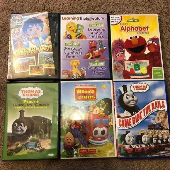Vintage DVDs Sesame Street Thomas & Friend Nick Jr