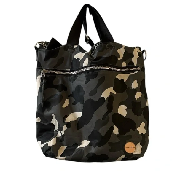 Wonder ShortyLove Large work travel Camouflage Tote Bag crossbody purse durable