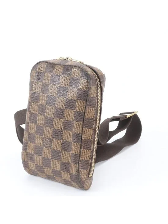 Louis Vuitton Damier Geronimos Leather 2-Way Belt Bag Crossbody Waist Pouch
