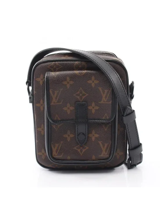 Louis Vuitton Shoulder Bag Christopher Wearable Wallet Canvas Leather