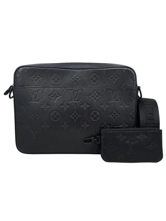 Louis Vuitton Shoulder Bag Duo Messenger Monogram Shadow Noir Black