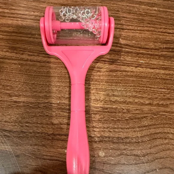 Pink Roller with Bead-Filled Cylinder