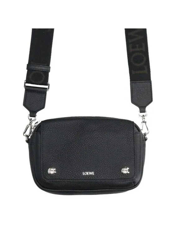 Loewe Pebble Messenger Bag Small Grain Calf Skin Flap