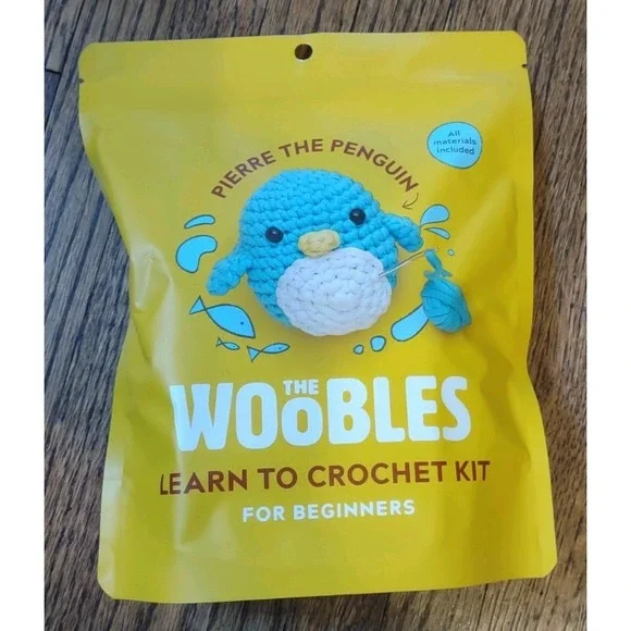 The Woobles Pierre the Penguin Learn to Crochet Kit for Beginners Sealed
