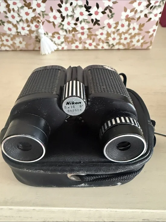 Nikon 6x18 Compact Binoculars in Black with Silver Accents