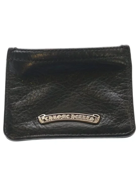 Chrome Hearts Zpr Chng Purse Change Daga Zip Leather Coin Case Black