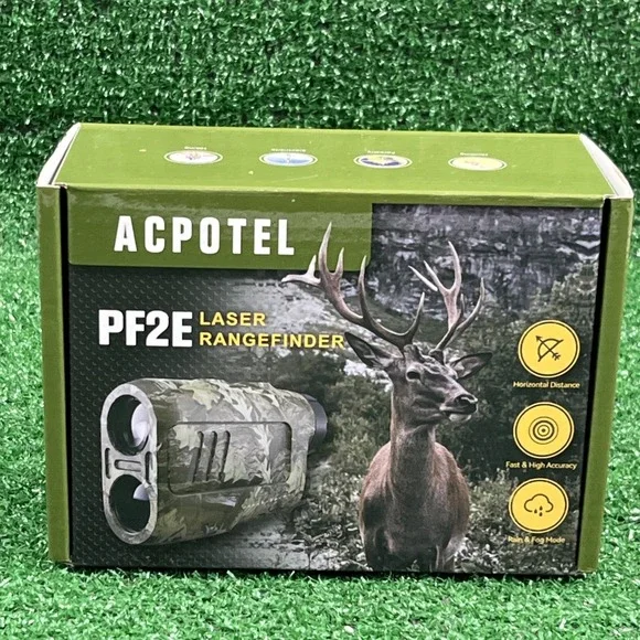 ACPOTEL PF2E Camo Rangefinder 1200 yd 6X Compass Case New