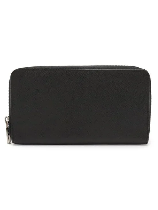 Louis Vuitton Taiga Zippy Organizer Travel Case Zip Around Wallet Ardoise Black