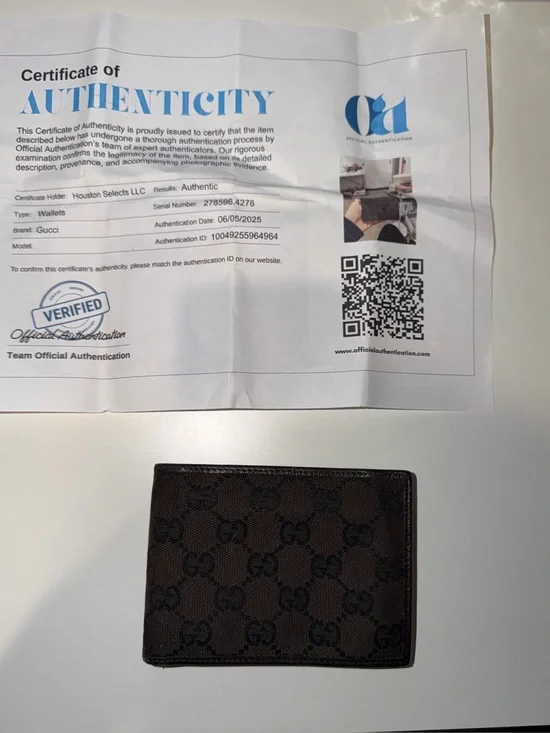 Gucci Brown GG Canvas Men’s Wallet