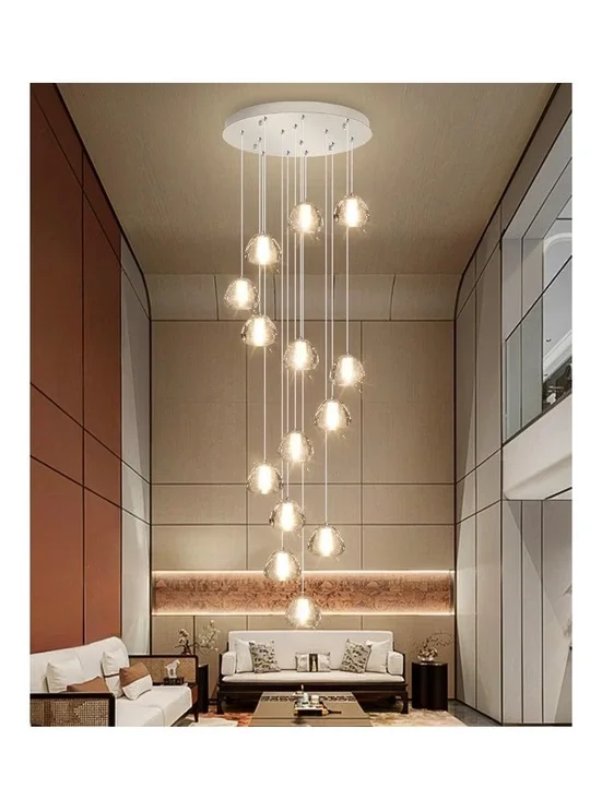 14-Light Modern Chandeliers for Entrance High Ceiling Chandelier