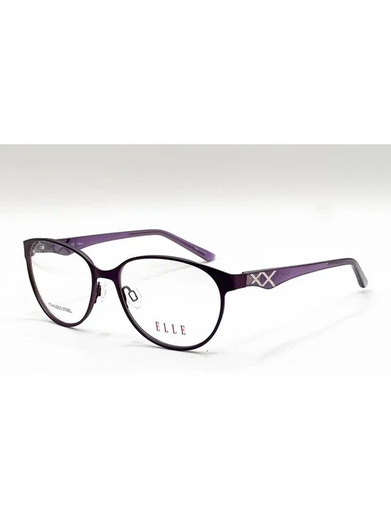 Elle EL13437 PU Purple Cat Eye Authentic Eyeglass Frames 53-15-135