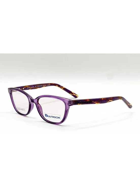 Blutech Mercedes Bends Violet Cat Eye Authentic Eyeglass Frames 48-16-130