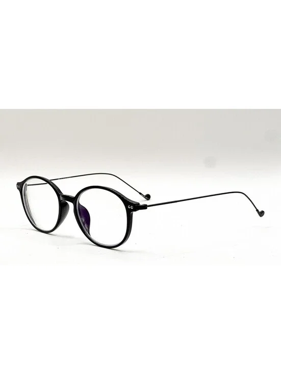 Ottoto Tulip 35-000493 Shiny Black Round Authentic Eyeglass Frames 52-17-149