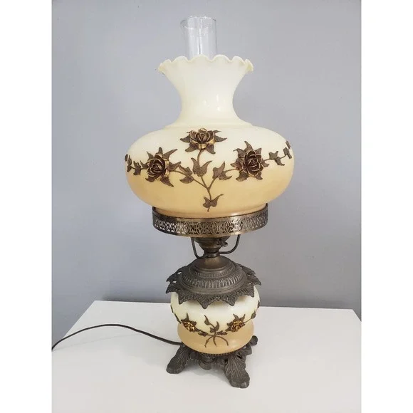 Vintage Hollywood Regency Falkenstein‎ Victorian Gothic Gone Wind Hurricane Lamp