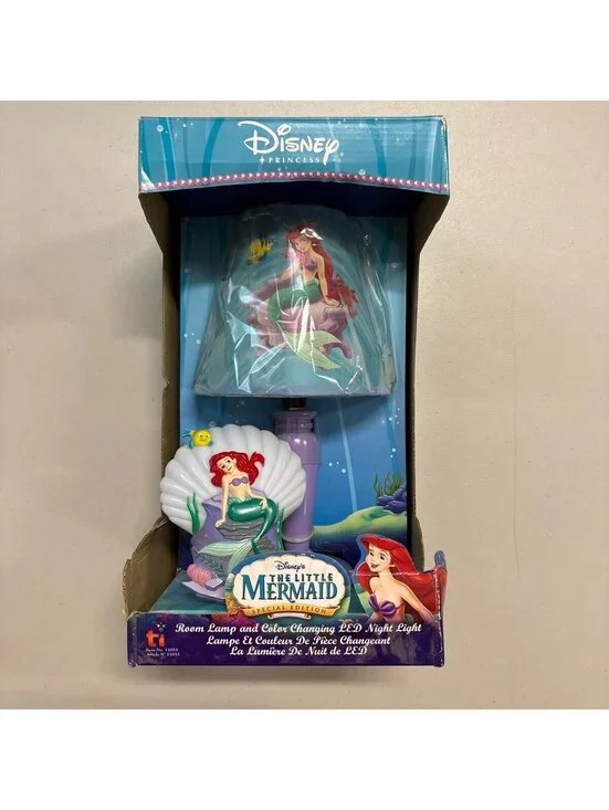 Disney Little Mermaid Special Edition Room Lamp Color Changing LED Y2K NIB